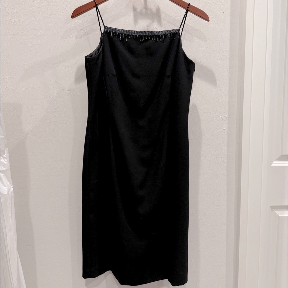 Ann Taylor Petites Black Dress and Jacket with Beaded Trim - Picture 5 of 14